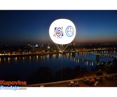 Cepelini, velike lopte, reklama sa svetlom iznad grada, sve sa lagera, gigantski baloni, štampa - Fotografija 5/8