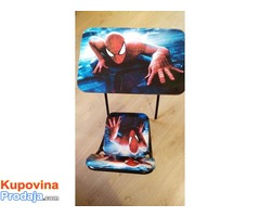 SPIDERMAN Set sto i stolica - Fotografija 1/2