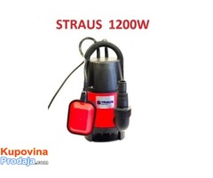 STRAUS Muljna Pumpa 1200W sa plovkom ili 1 ili 2 cola - Fotografija 3/3