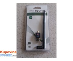 USB Wireless Adapter 300MB po sekundi sa antenom 5dB - Fotografija 5/5
