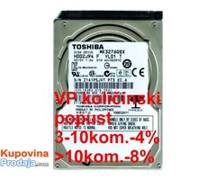 HDD 2.5", 320GB, TOSHIBA 5400RPM 8MB SATA 9,5mm.