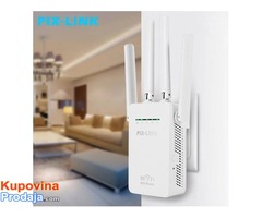 Pix-link Wireless WiFi Repeater Remote Extender 4 Antenna - Fotografija 5/10