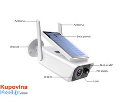 Spoljna ip WiFi bežična kamera sa solarnim napajanjem - Fotografija 2/10