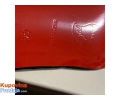 12cm Christian Louboutin - Crne Lakirane Kožne (44/27cm) + Poklon - Fotografija 6/9