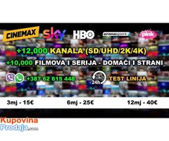 IPTV Premium - 12000 Kanala + Videoteka *Novi Serveri*