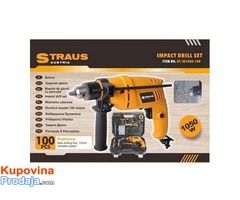 STRAUS 100 komada 1050W udarna bušilica ST/ID1050-100 - Fotografija 1/3