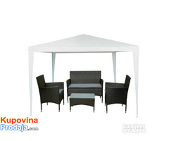 RONDA Baštenska garnitura + Tenda 2.7x2.7m AKCIJA!