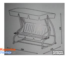 Baštenska ljuljaška CRETE bež NOVO 2021 Akcija! - Fotografija 2/2