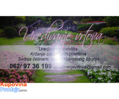 Uredjivanje dvorista,kosenje,orezivanje,seca