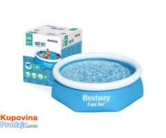 Bestway 244 x 61cm bazen bez pumpe 57450 Bestway 244 x 61cm bazen bez pumpe 57450