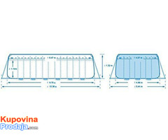 INTEX ULTRA XTR bazen 9.75x4.88x1.32 m - Fotografija 3/9