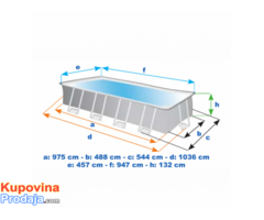 INTEX ULTRA XTR bazen 9.75x4.88x1.32 m - Fotografija 8/9