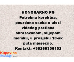 Dopunski Honorarni posao PG