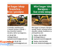 Mini bager iskop Sremčica – Brzo i povoljno - Fotografija 5/8