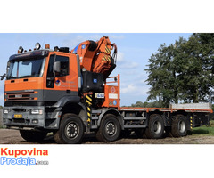 Iznajmljivanje kamiona sa rukom-kranom (HIAB)